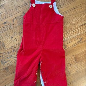 Shrimp and grits. 3.t red corduroy longall Jon Jon